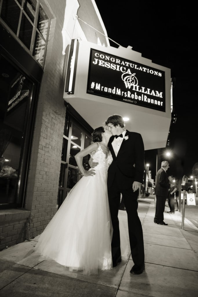 Jessica and William under the Iron City Birmingham Marquee by David Bley