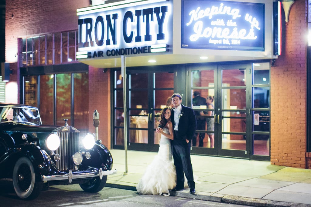 Bride and Groom Iron City Birmingham Wynter Photography