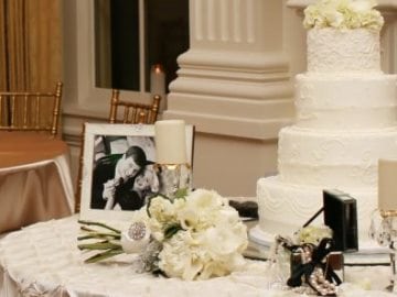 Cake Table Pinched Taffeta