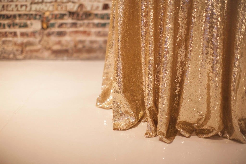 Glitter and Glam Weddings, A Still Breathe Photography, BridgeStreet Gallery and Loft, Gold Sequin, Decor to Adore