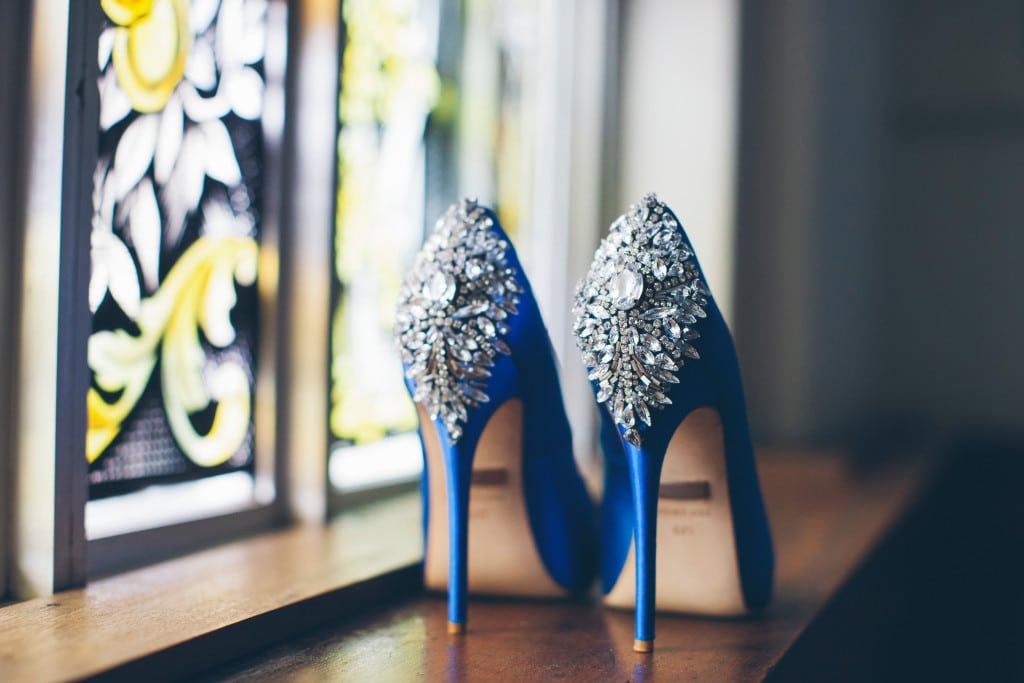 Blue Wedding Shoes Iron City Birmingham Wynter Photography